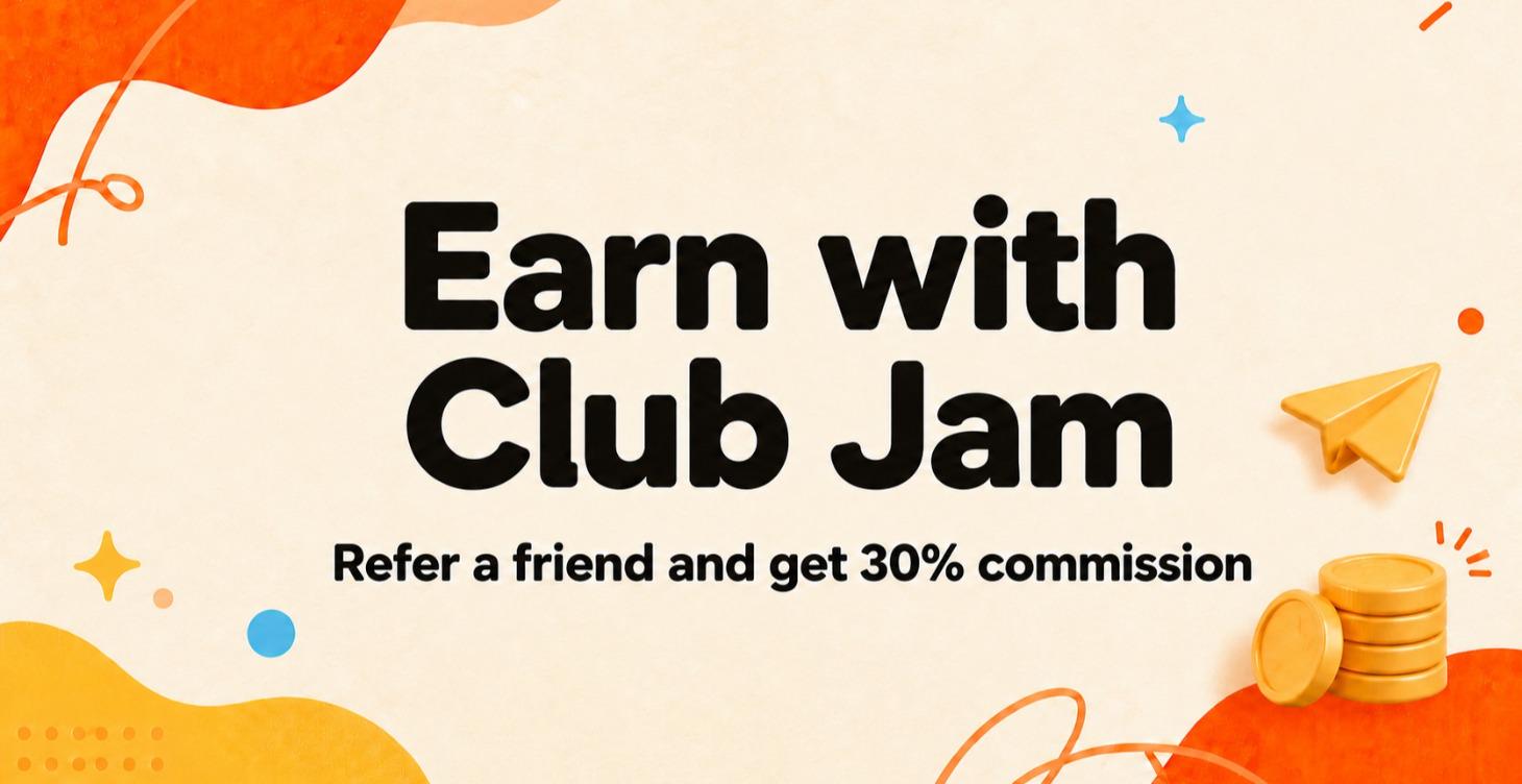 Earn with Club Jam referral program classroom section