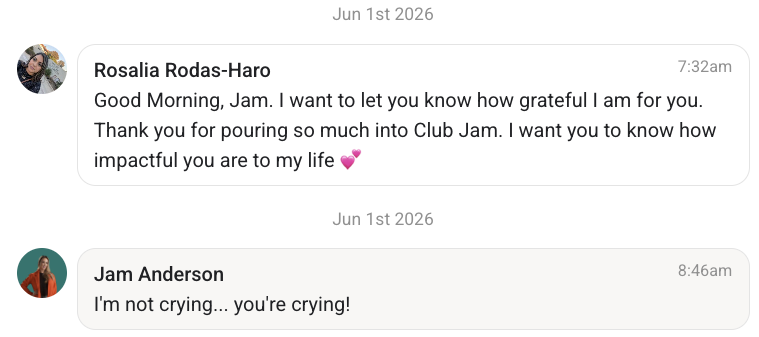 Member testimonial